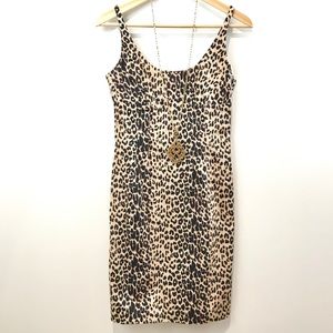 Cheetah Print Mini Cocktail Dress